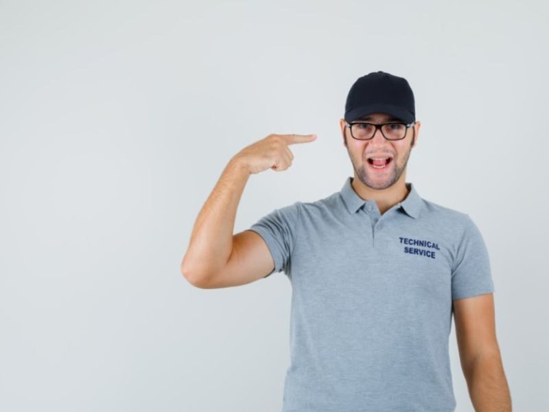 Staff Uniform Honey Comb 100% Cotton Logo Embroiderd